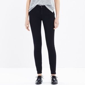 Madewell skinny skinny sateen jeans black